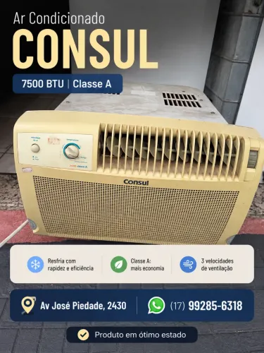Ar Condicionado Consul 7500 BTUs Classe A - 220v