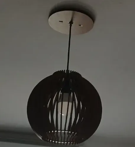 Luminaria mdf rustico