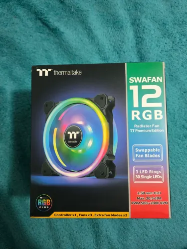 Kit fans thermaltake swafan 12 rgb