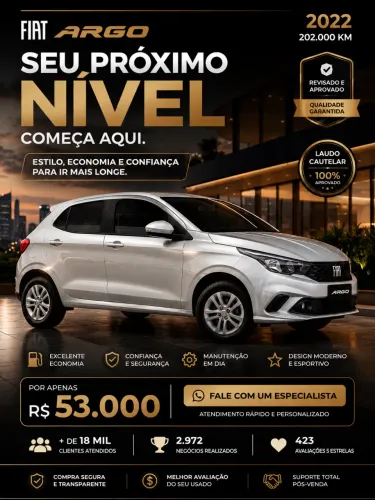 Fiat Argo 1.0 6V Flex. 2022