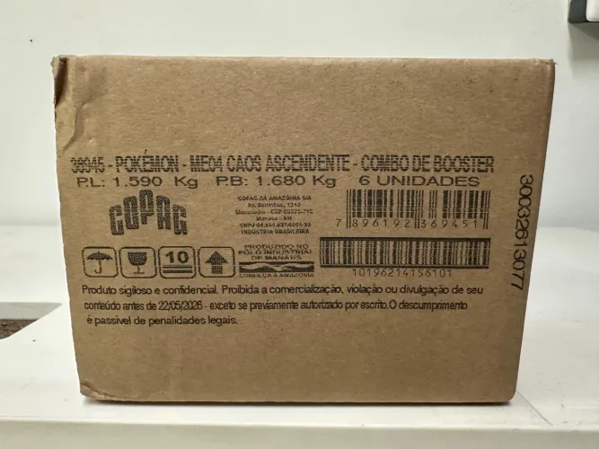 Case (Caixa Lacrada) - 6 Combo de Booster ME04 Caos Ascendente com 18 pacotes em cada