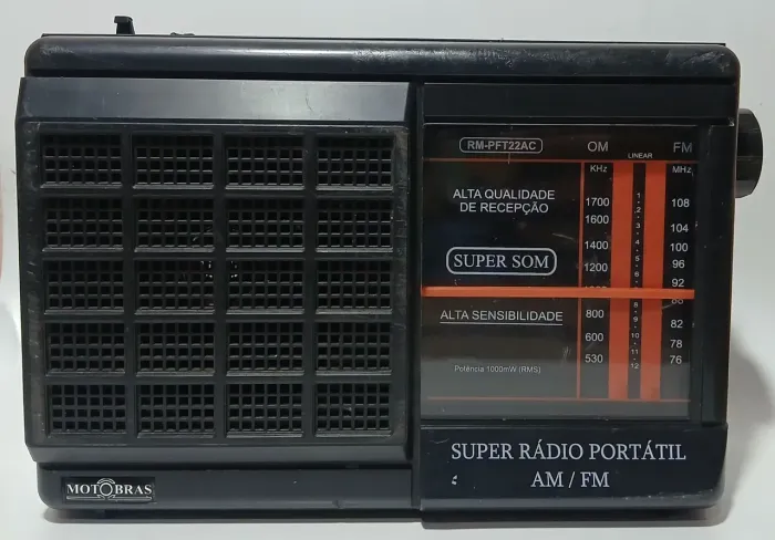 Rádio portátil Motobras RM-PFT22AC - Para retirada de peças