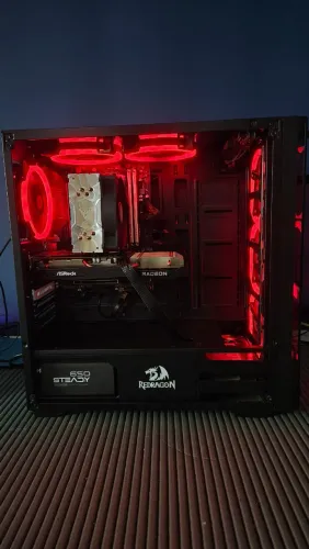Computador PC Gamer Ryzen 5 5600, RX 6600, 32GB