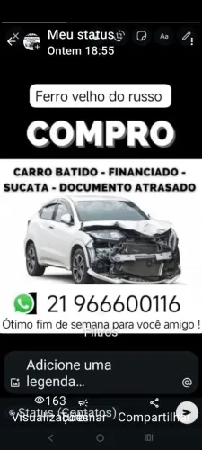 Auto peças catonho sucata de carro batido.