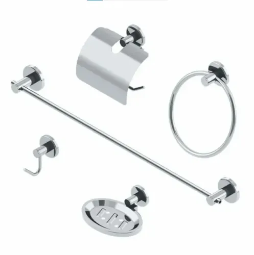 Kit acessórios de banheiro wc inox 5 peças