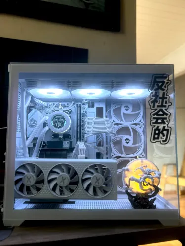 Pc Gamer Full White Ryzen 5 5600g + Rx 7600 Triple fan + 16gb 3200mhz Novo