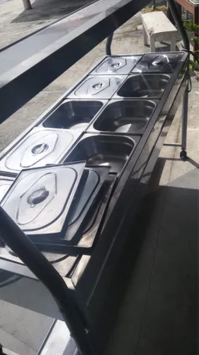Buffet Self Service Térmico 10 Cubas Quente