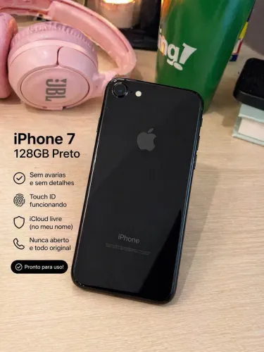 Celular Iphone 128 Gb preto 