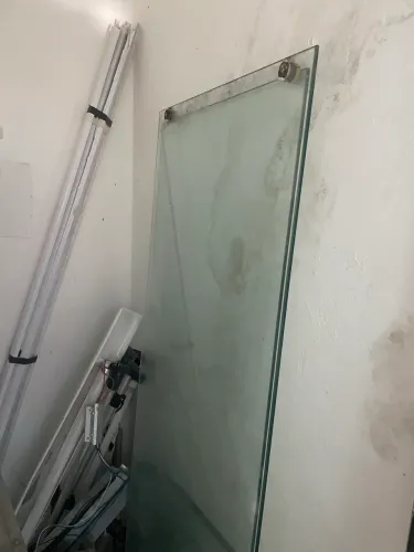 Vidro temperado para box - fixo e porta 