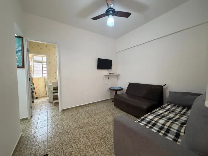 Apartamento Mobiliado para Locação no Canto do Forte 1 Dormitório