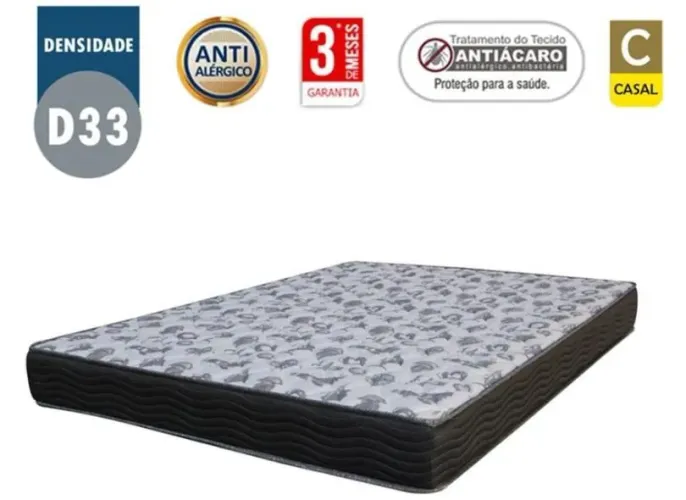 Colchão D33 casal novo ortopédico