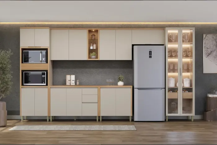 Conjunto de Cozinha Modular Elegance MDF