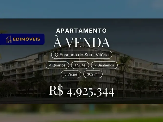 Exclusivo apartamento na Enseada do Suá: 4 quartos e áreas de lazer incríveis!