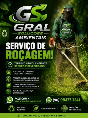 LIMPEZA E ROÇAGEM DE TERRENOS 