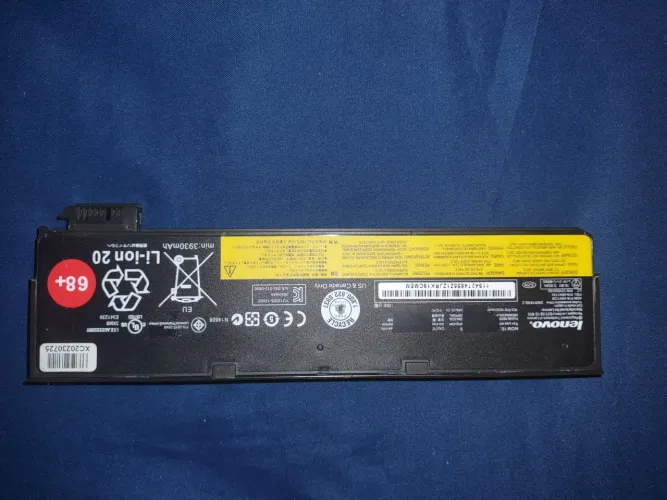 Bateria booster externa original ThinkPad X250 (85%). 68+ 3930mAh