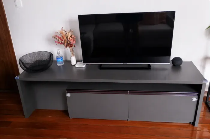 Rack para TV Sob Medida Grafite - Excelente Estado