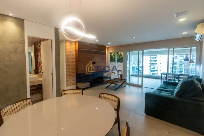 Apartamento de 124 m² com 2 suítes e 2 vagas de garagem no Brooklin - SP