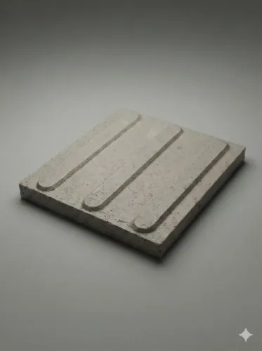 PISOS TÁTEIS EM CONCRETO MACIÇO 0,25X0,25X2,5