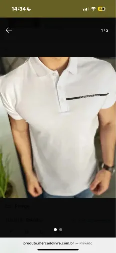 camisa polo calvin klein branca