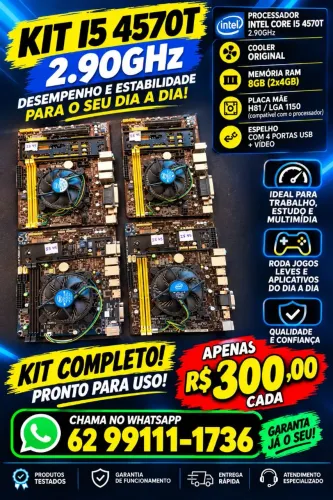 Kit I5 4570T com 8GB Memória 2X4GB