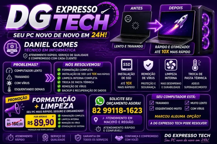 Técnico em Informática em Maceió /DG Expresso Tech