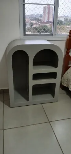 Torre Gatos em Mdf cor cinza Marca wollie