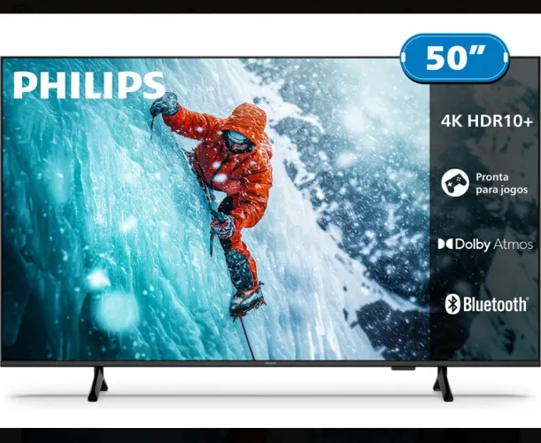 Smart Tv Philips 50 4k 50pug7300 Comando De Voz Bluetooth