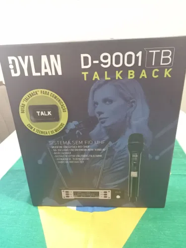 Microfone Sem Fio Dylan D-9001tb Talkback Com Comunicador
