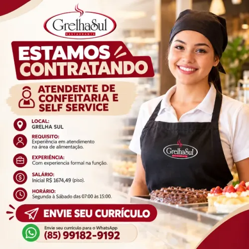 ATENDIMENTO - CONFEITARIA / SELF SERVICE