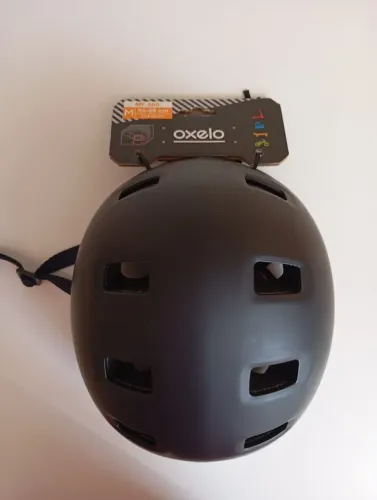 Capacete MF500 Oxelo (M, NOVO, preto)
