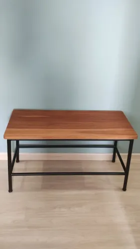 Banco Industrial Madeira/metal Tok Stock