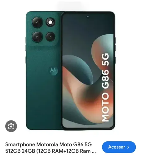 Celular Motorola moto g86 12 ram 512 GB