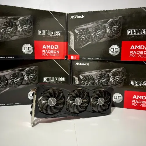 (NOVO) Placa de Vídeo ASRock RX 7600 Challenger PRO OC AMD Radeon 8GB Triple Fan