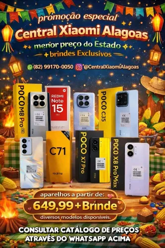 Xiaomi Promoção de são João, Poco X8 Pro Max e Redmi Note 15 Pro e Diversos Modelos 