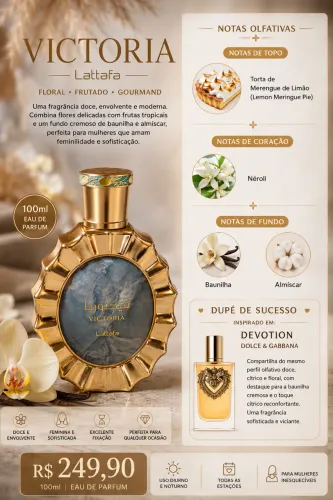 Perfume árabe VICTORIA Lattafa 100 ml