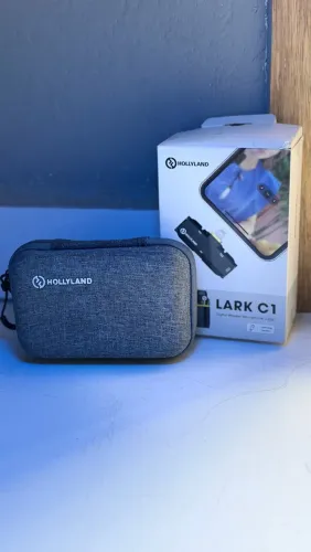 SUPER ACHADO! Hollyland Lark C1 Duo Lightning + Case + Caixa Completo | Estado de Novo