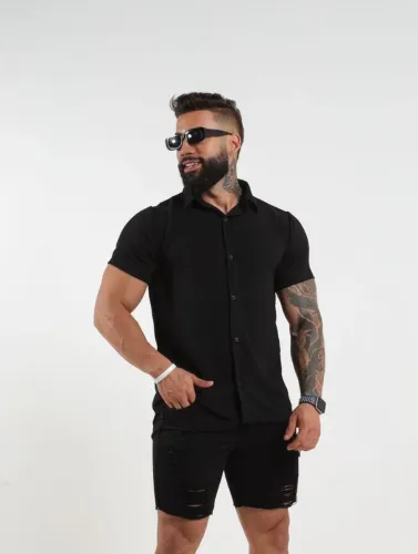 camisas linho de botão do p ao gg