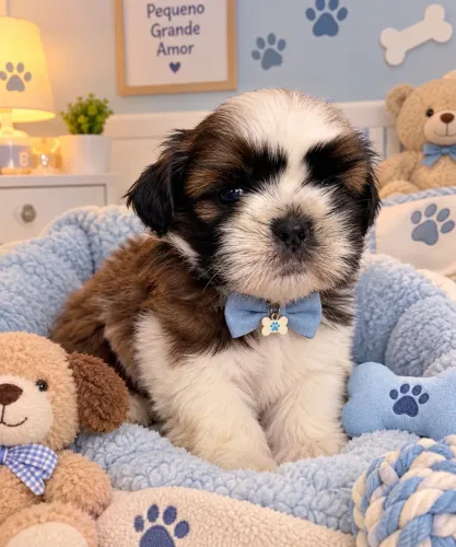 Filhote de Shih tzu Macho. 