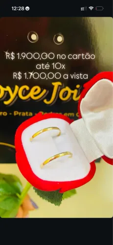 Alianças de ouro 18k