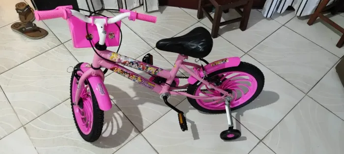 Bicicleta Infantil Rosa Princesas Disney - NOVA