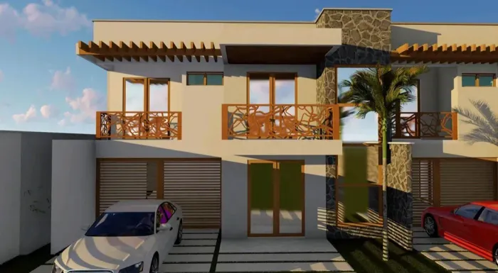 Casa duplex em condomínio na Praia do Preá