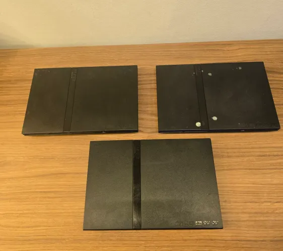LOTE PS2 SLIM FUNCIONANDO (LEITOR RUIM)