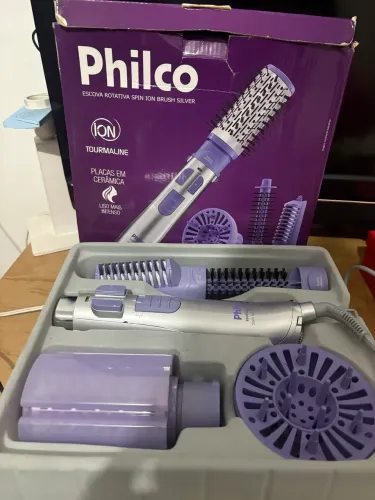 Escova Rotativa Philco Spin Ion Brush Silver