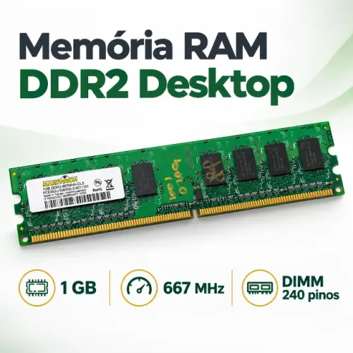Memória RAM Markvision DDR2 1GB 667MHz PC5300U