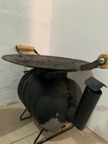 vendo fogão a lenha para disco de arado portátil
