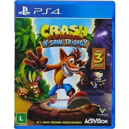 CRASH BANDICOOT N.SANE TRILOGY Ps4 ou Ps5