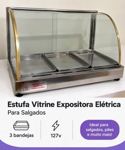 Estufa Vitrine Expositora Elétrica 127v