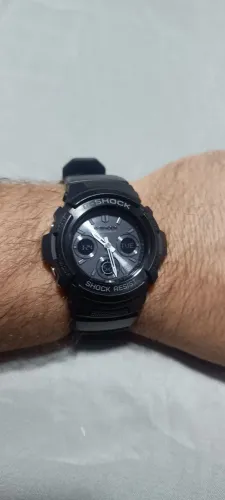 Relógio G Shock AWG-M100B Solar, Multiband 6 