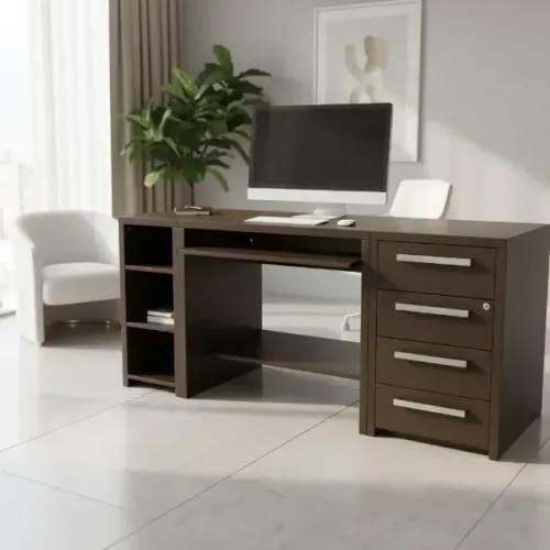 Mesa De Escritório Tok&stok Mdf 177x51x76 Cm