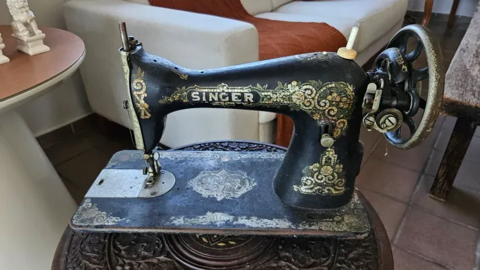 Máquina Singer para decoração antiguidade